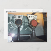 Antiek microfoons briefkaart (Voorkant / Achterkant)