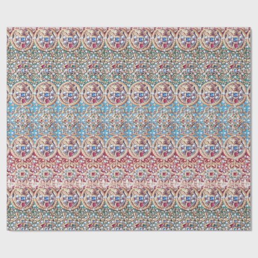 ANTIEK MINIATUURJUWELEN, EDELSTENEN, PARELS ,ENGEL CADEAUPAPIER (Vlak)