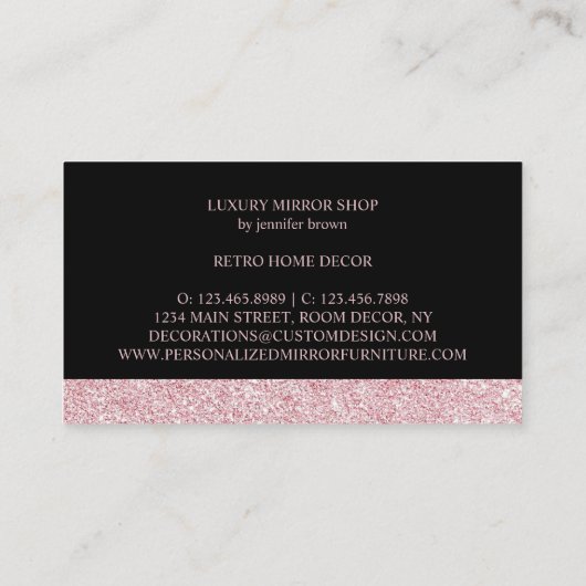 Antiek Mirror Home Decor Visitekaartje (Achterkant)