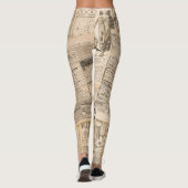 Antiek Mode: krant Adverteren pagina's Leggings (Achterkant)