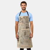 Antiek Mode: krant Adverteren pagina's Schort (Gedragen)