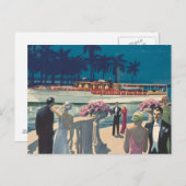 Antiek-motorjacht op jacht-boot Donald Briefkaart (Voorkant / Achterkant)