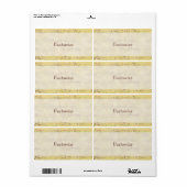  Antiek Musical Notes Custom Labels (Full Sheet)