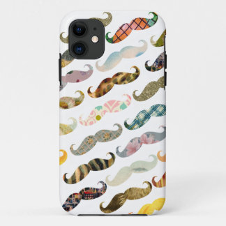 Antiek Mustache met Patronen iPhone Case
