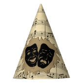 Antiek muziek- en theatermaskers feesthoedjes (Voorkant)