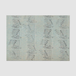  antiek muzieknoot Patroonmuzikant Tissuepapier