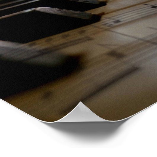 Antiek muziekopnames poster (Hoek)