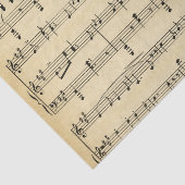 Antiek muziekthema tissuepapier (Detail)