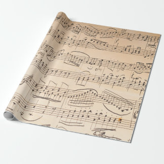 Antiek muziekvellen Stijl 1 Cadeaupapier