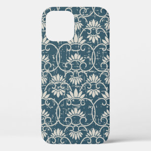 Antiek naadloze retroflector versleten achtergrond iPhone 12 hoesje