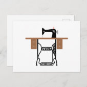 Antiek naaimachine briefkaart (Voorkant / Achterkant)