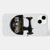 Antiek naaimachine TOEVOEGDE NAAM Zeemacht Case-Mate iPhone Case (Achterkant (horizontaal))