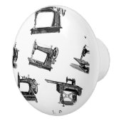 Antiek naaimachines - AANGEPASTE ACHTERGRONDKLEUR Keramische Knop (Rechts)