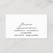 Antiek naaimachinewijzigingen Visitekaartje (Achterkant)