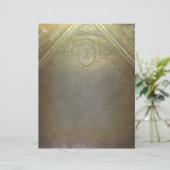 Antiek namaak bronzen medaillon met reliëfprint (Staand voorkant)