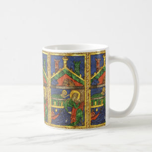 ANTIEK NATIVITEITSCHRISTMAS PARCHCHMENT KOFFIEMOK