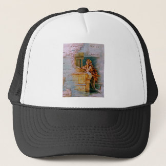 Antiek Nautical Map & Mermaid Trucker Pet