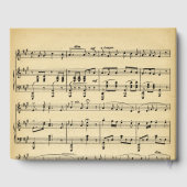 Antiek Notenboek Guestbook Gastenboek (Achterkant)