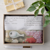 Antiek  oceaankoralen tissuepapier (Geschenk)