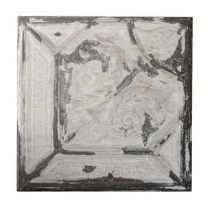 Antiek Off White Peeling Paint Plafond Tegel Tegeltje