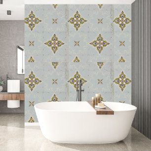 Antiek Oliver Drab met een gouden accent Behang