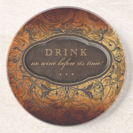  Antiek Onderzetter van leder (Voorkant)