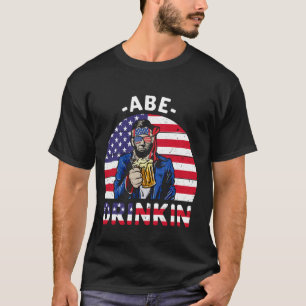 Antiek ontwerp Abe Abrahim Lincoln T-shirt