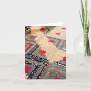 Antiek ontwerp van de quiltlogcabine kaart