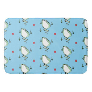 Antiek Oorsprong Verhaal Grumpy Frog Japanese Toad Badmat