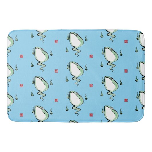 Antiek Oorsprong Verhaal Grumpy Frog Japanese Toad Badmat (Voorkant)