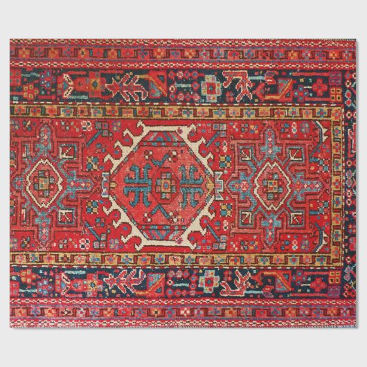 Antiek oost-Turks Perzisch tapijt Cadeaupapier (Vlak)