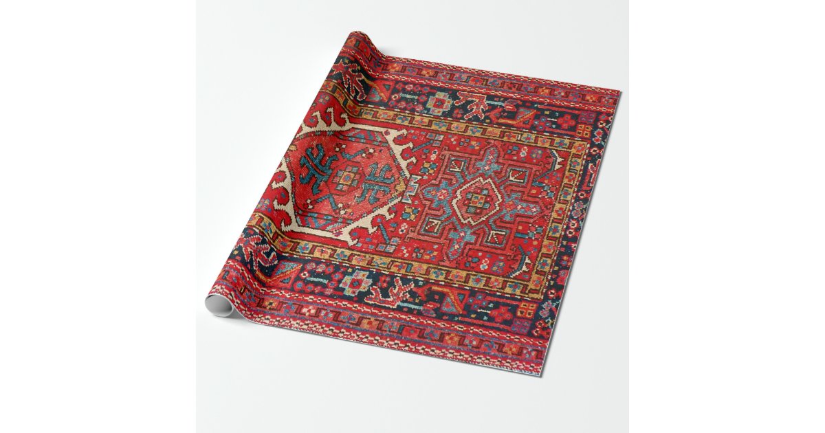 Onleesbaar Oneindigheid Slot Antiek oost-Turks Perzisch tapijt Cadeaupapier | Zazzle.be