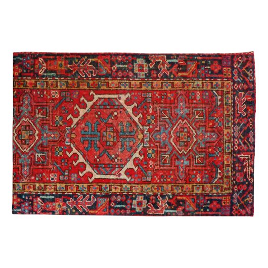 Antiek oost-Turks Perzisch tapijt Kussensloop (Achterkant-Links)