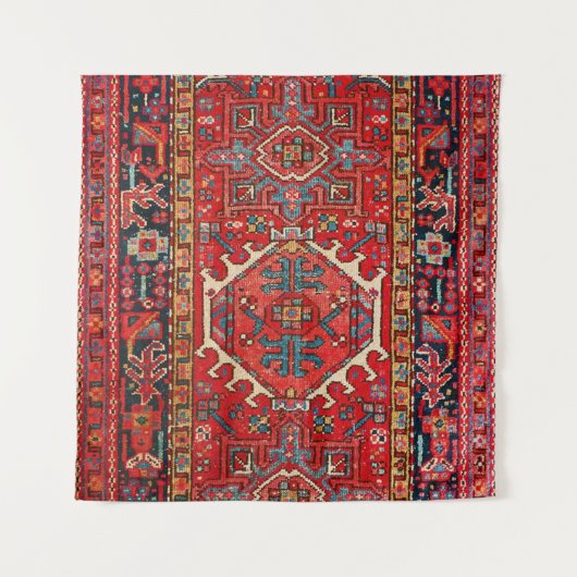 Antiek oost-Turks Perzisch tapijt Wandkleed (Voorkant)