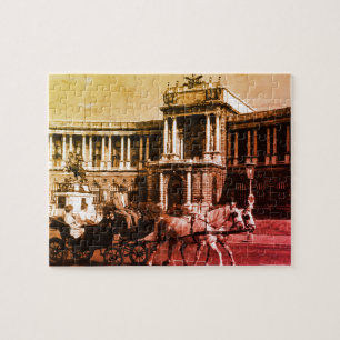 Antiek Oostenrijk Wenen Hofburg Paleis Legpuzzel