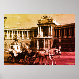 Antiek Oostenrijk Wenen Hofburgpaleis Poster