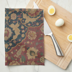 Antiek oosterachtig Perzisch Rode Patroon Theedoek