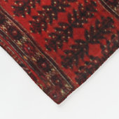 Antiek oosterend design fleece deken (Hoek)