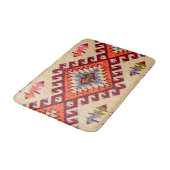 Antiek oosterrood beige Kilim Turks Badmat (Gekanteld)