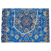 Antiek oosters blauw Turks Perzisch tapijt Groot Cadeauzakje (Voorkant)