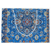 Antiek oosters blauw Turks Perzisch tapijt Groot Cadeauzakje (Achterkant)