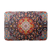 Antiek  Oosters Goud Rood Perzisch tapijt Badmat (Voorkant)