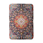 Antiek  Oosters Goud Rood Perzisch tapijt Badmat (Voorkant Verticaal)