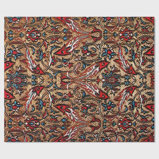 Antiek oosters Perzisch Patroon Cadeaupapier (Vlak)