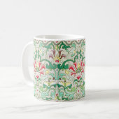 Antiek oosterse bloemmotief William Morris Koffiemok (Voorkant links)
