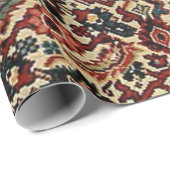 Antiek-oosterse Perzische tapijtschelp Cadeaupapier (Rol Hoek)