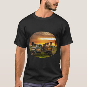 Antiek ophaalslag in het platteland t-shirt
