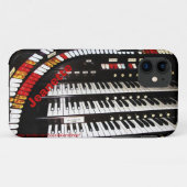 Antiek orgaantoetsenbord, naam, Case-Mate iPhone case (Achterkant (horizontaal))