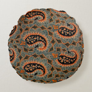 Antiek, Oriëntaals Persisch, Turks Paisley Patroon Rond Kussen