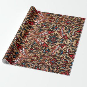Antiek Oriëntaals Perzisch Patroon Cadeaupapier